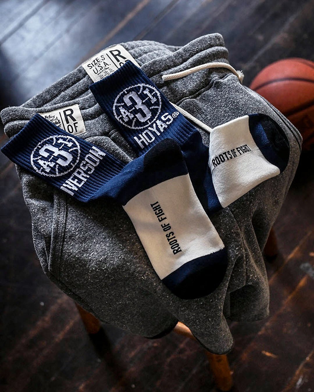 GU - Iverson #3 Blue Socks - Roots of Fight