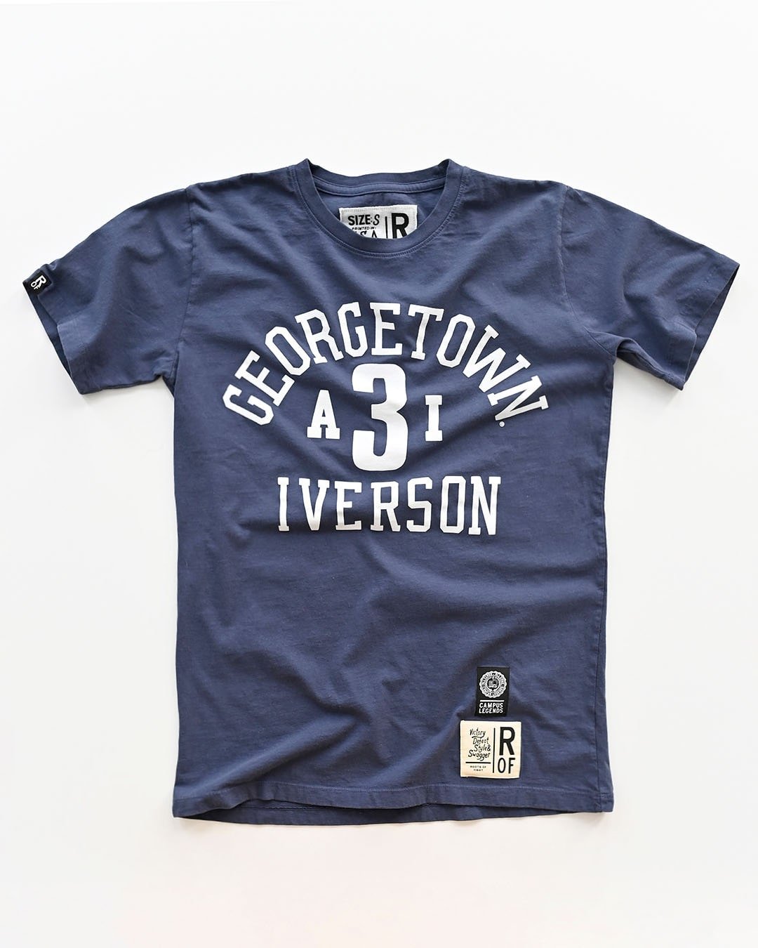 GU - Iverson #3 Navy Tee - Roots of Fight