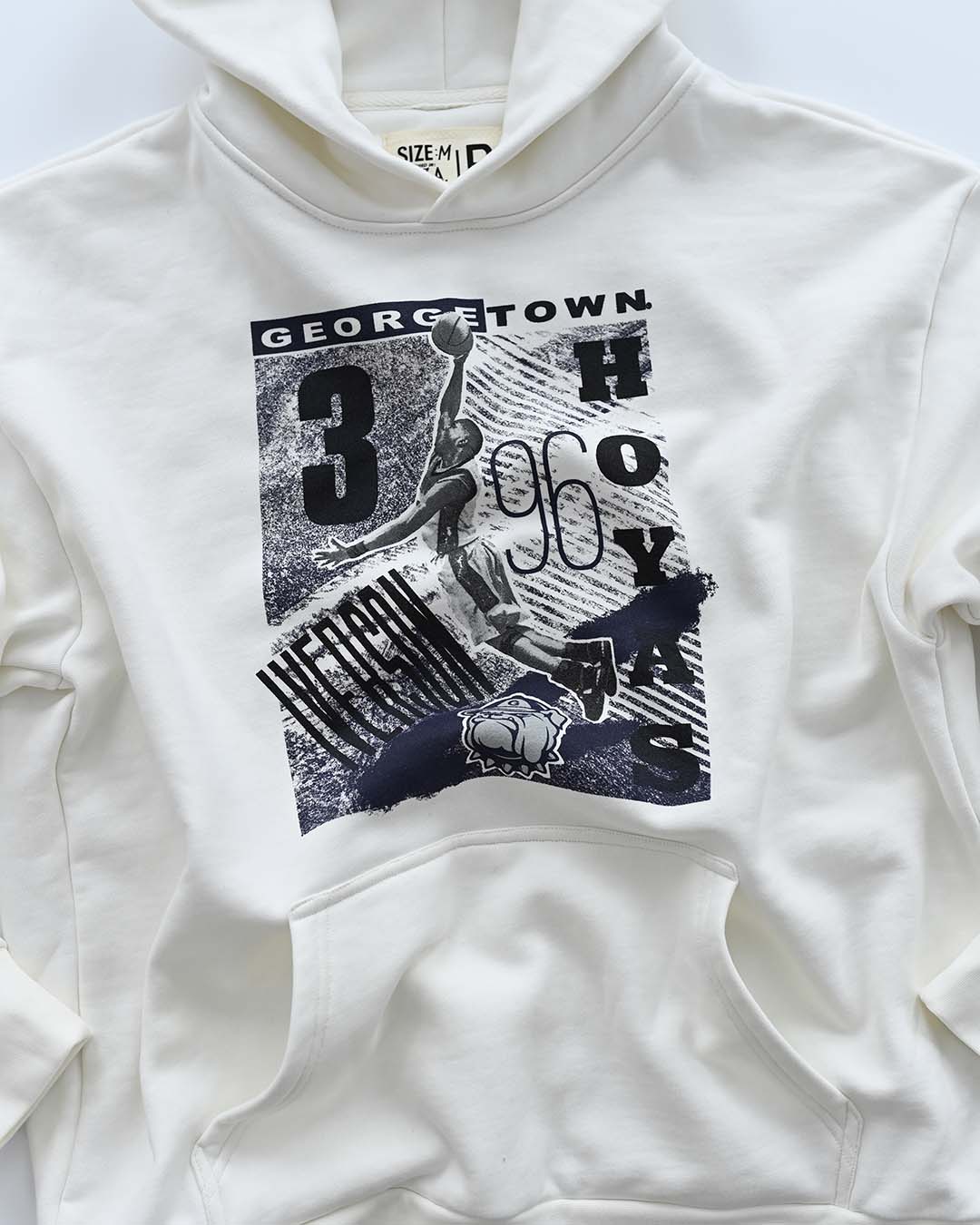 GU - Iverson Hoyas White Heavyweight PO Hoody - Roots of Fight