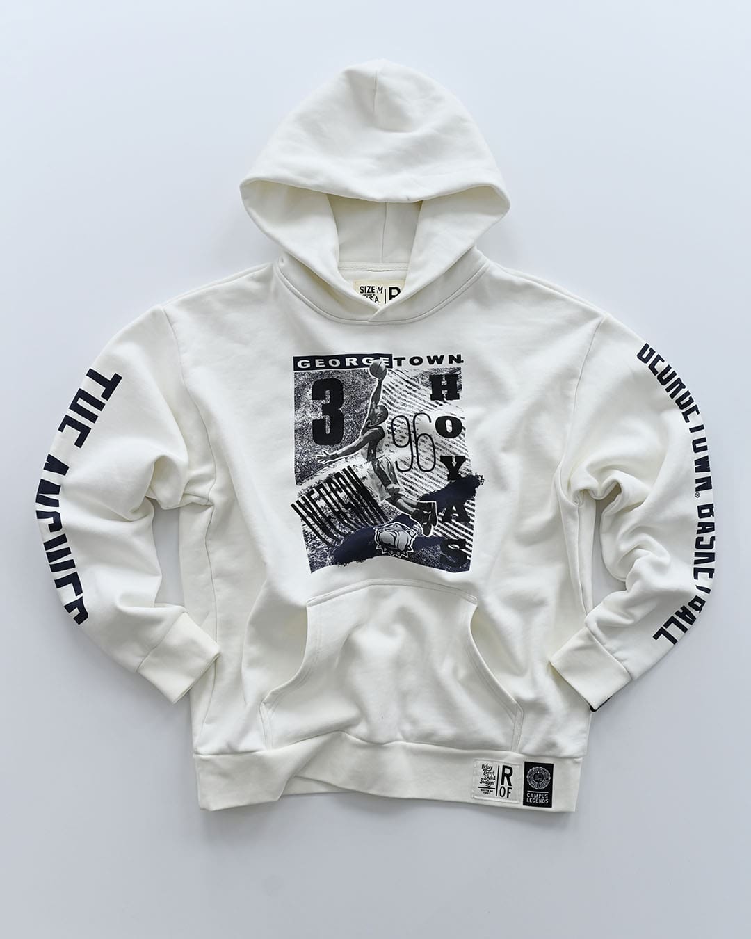GU - Iverson Hoyas White Heavyweight PO Hoody - Roots of Fight