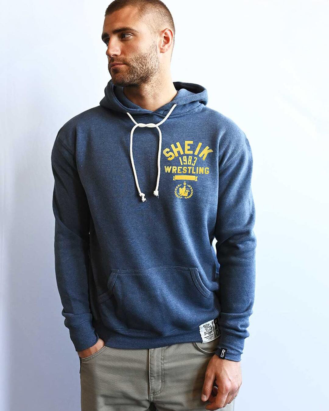 Iron Sheik &#39;83 Champ Navy PO Hoody - Roots of Fight
