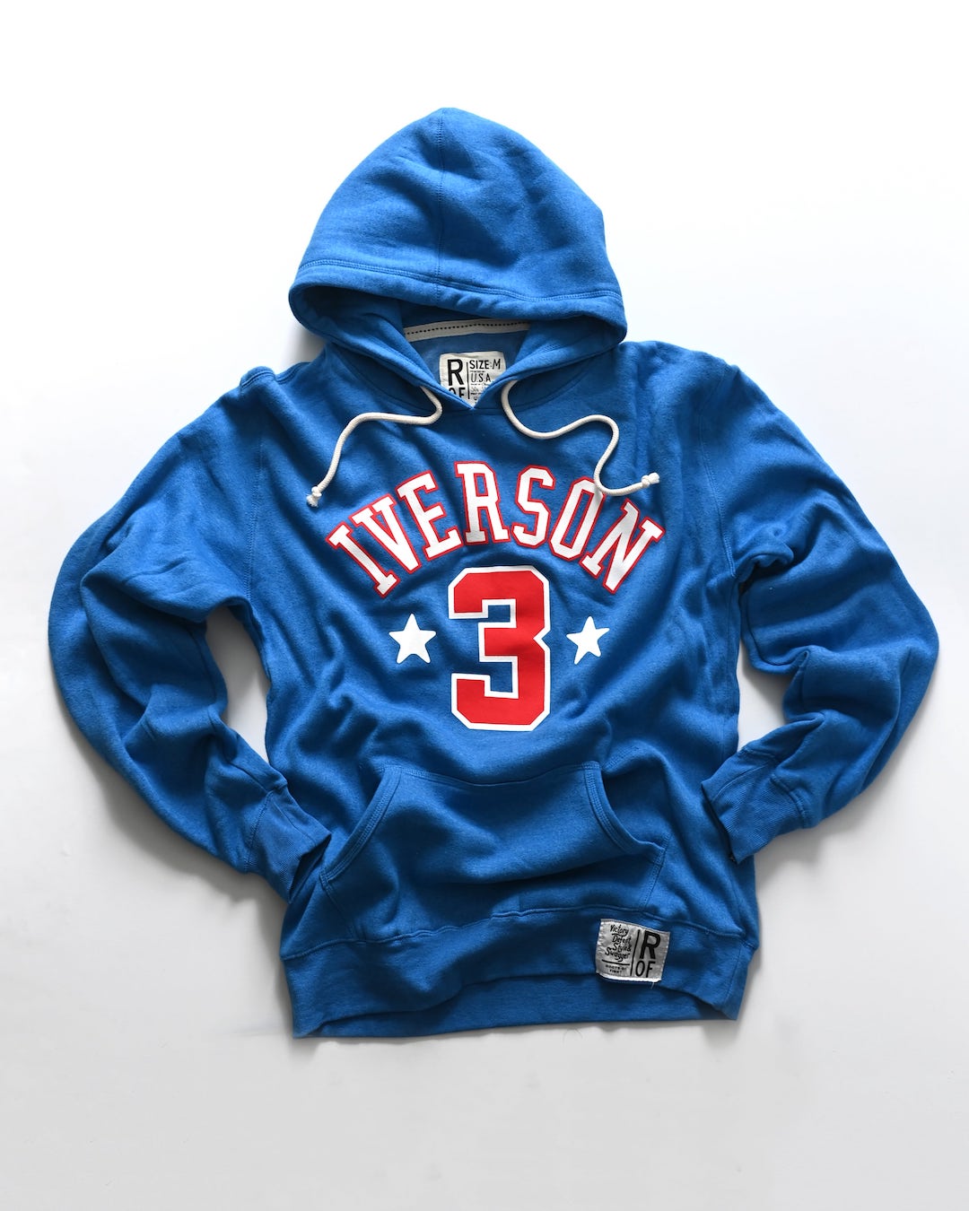 Iverson #3 Blue Pullover Hoody - Roots of Fight