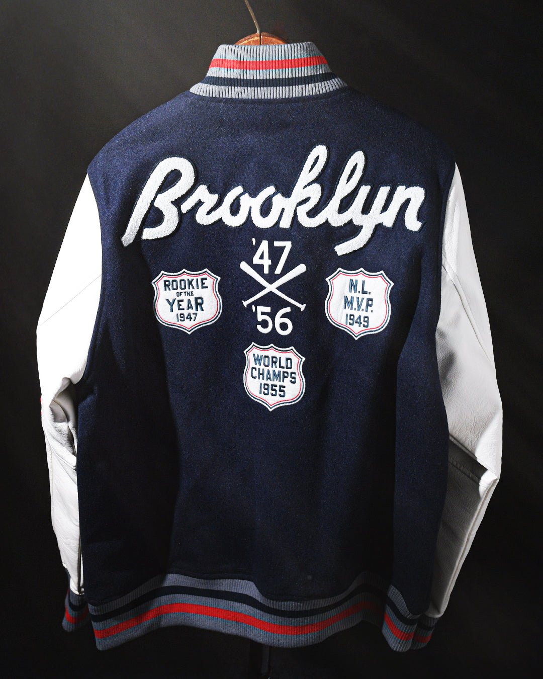 J. Robinson Brooklyn Blue Varsity Jacket - Roots of Fight