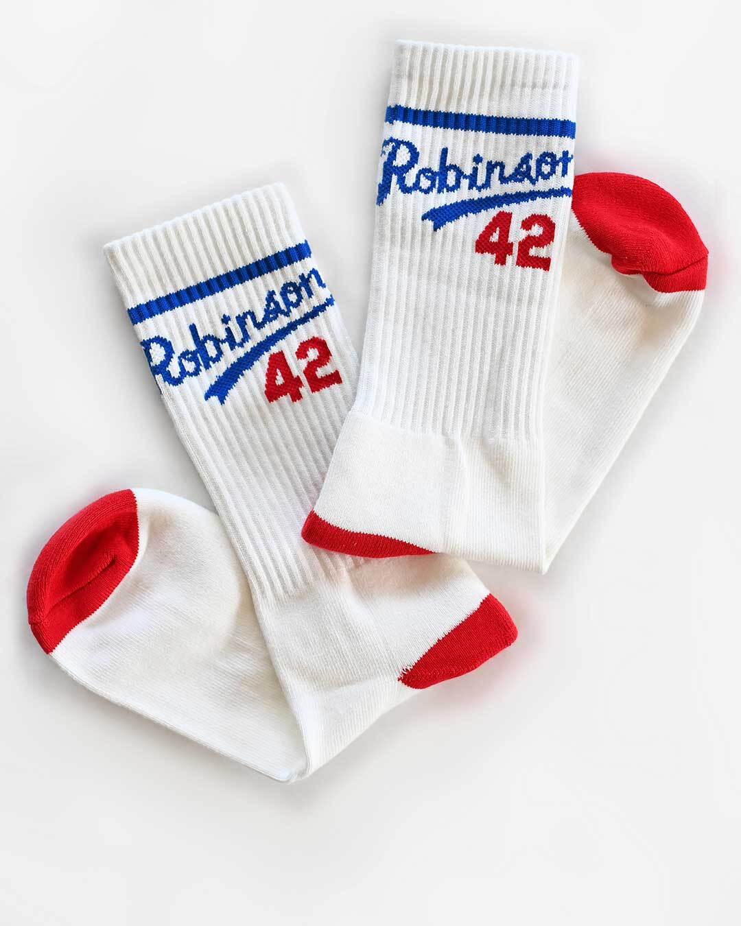 Jackie Robinson #42 White Socks - Roots of Fight
