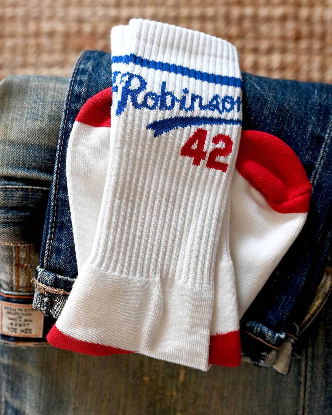 Jackie Robinson #42 White Socks - Roots of Fight