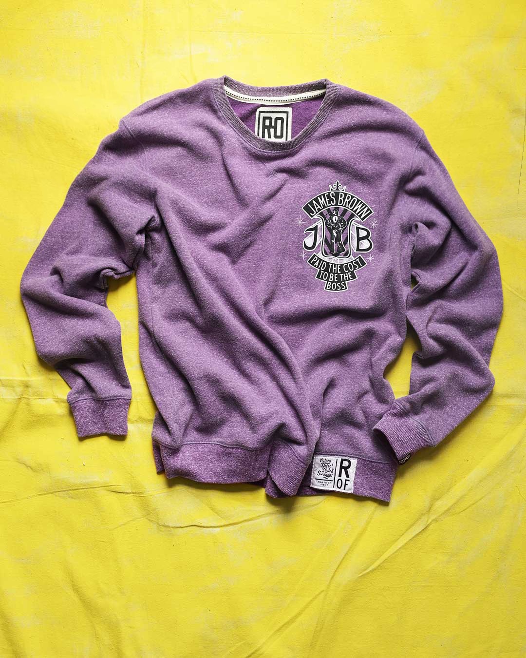 James Brown G.F.O.S Purple Sweatshirt Roots of Fight
