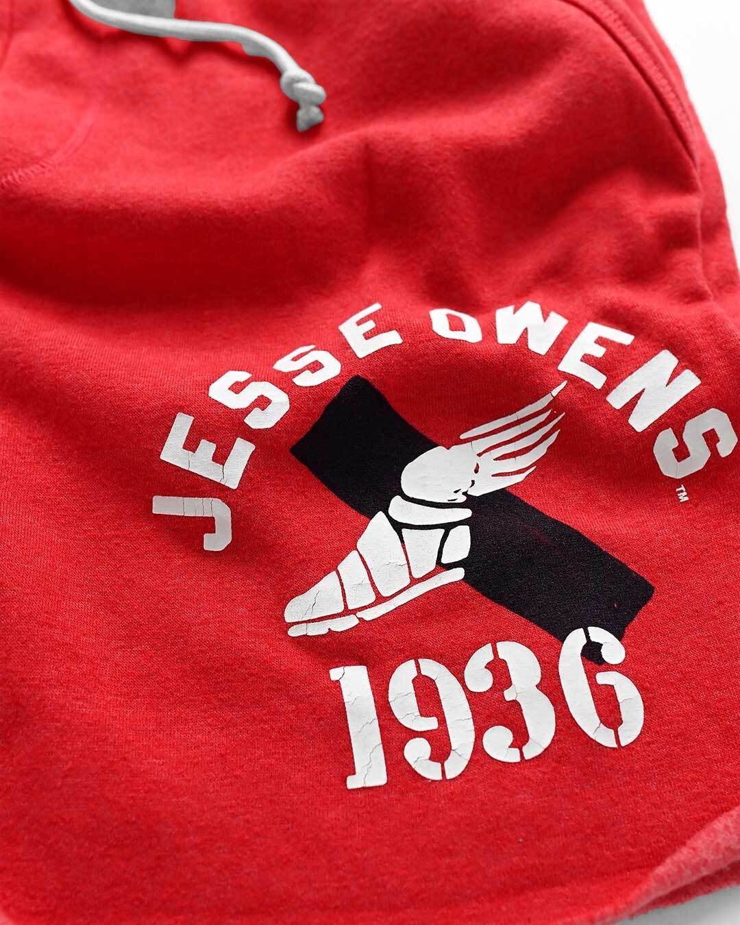 Jesse Owens Games 1936 Red Shorts - Roots of Fight