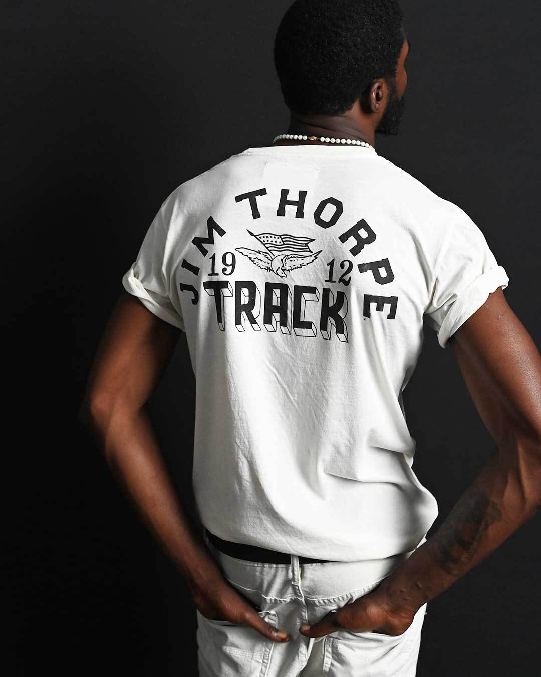 Jim Thorpe Games 1912 White Tee - Roots of Fight