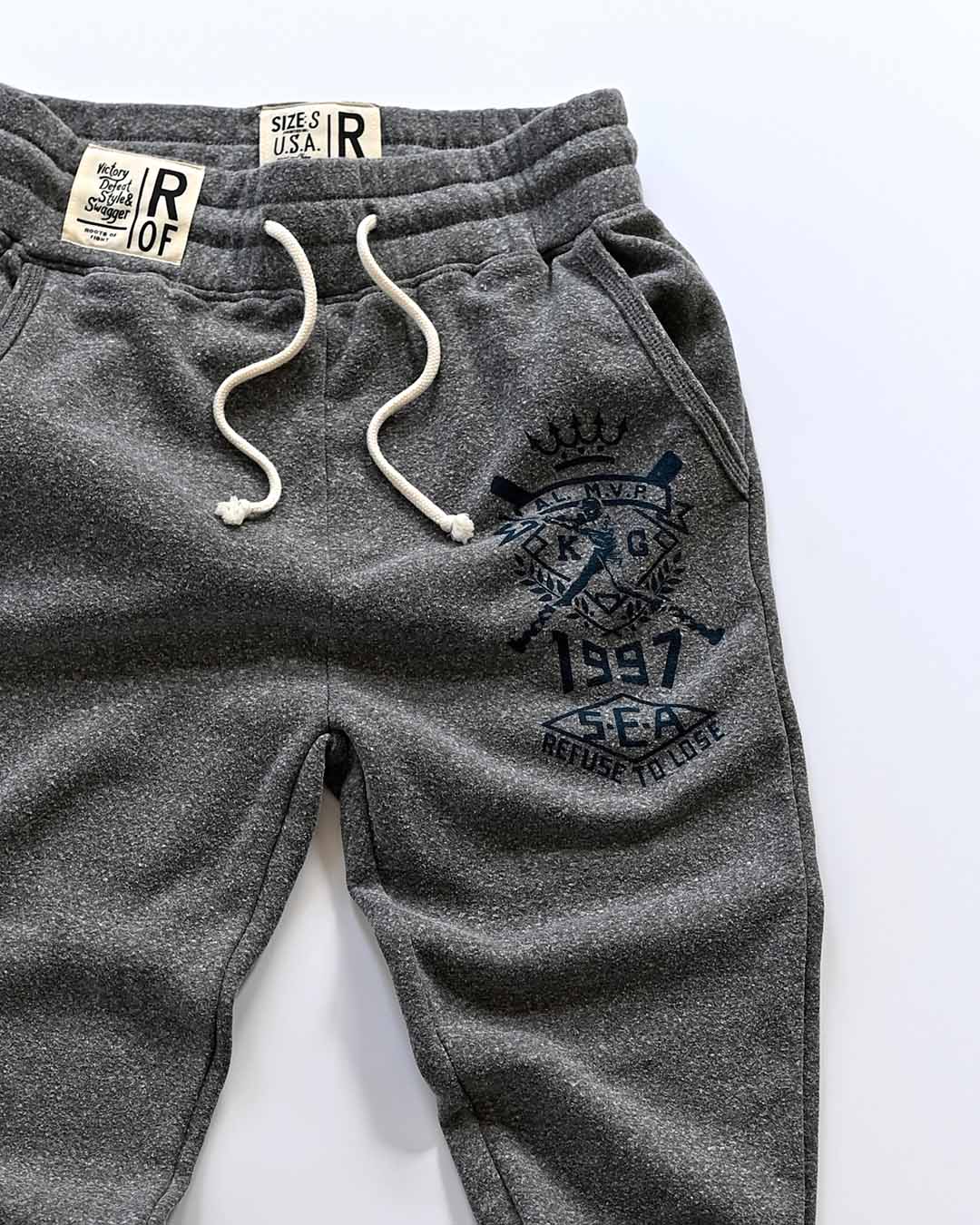 K. Griffey Jr. &#39;97 Grey Sweatpants - Roots of Fight