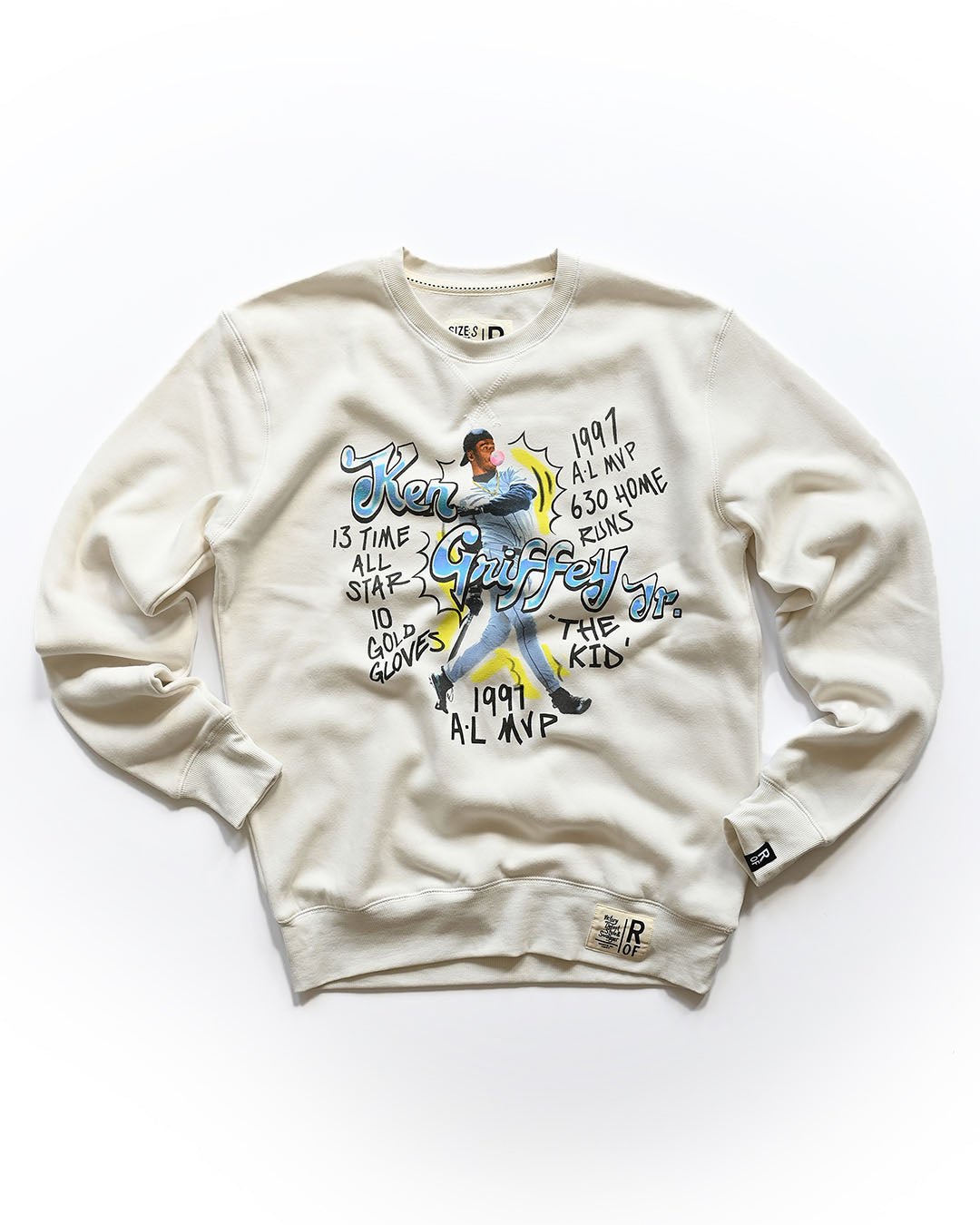 K. Griffey Jr. '97 MVP Photo White Sweatshirt - Roots of Fight