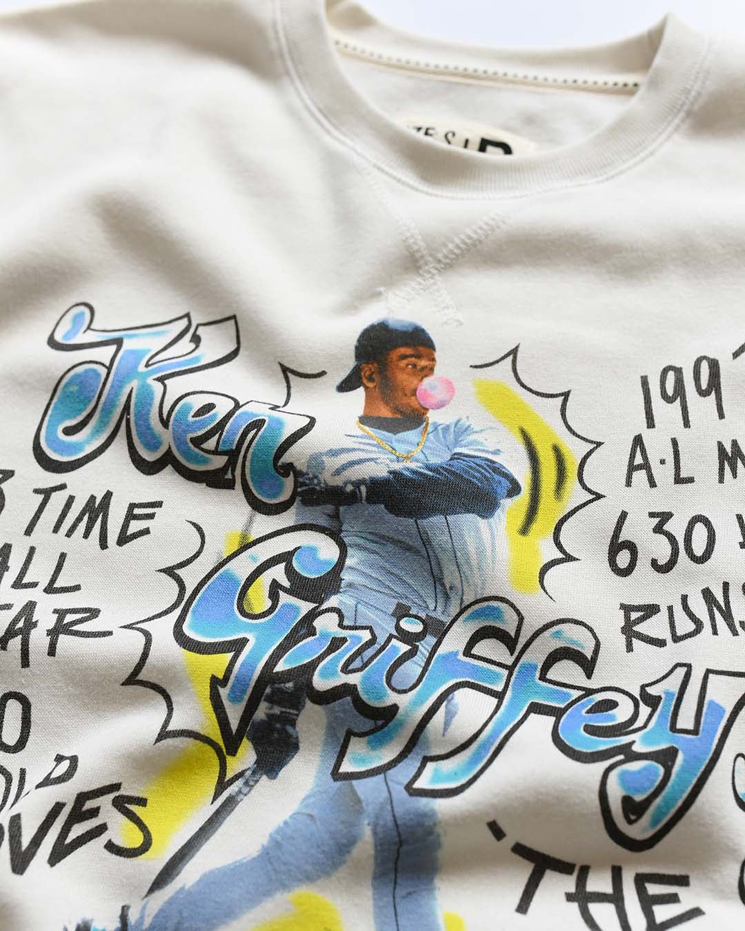 K. Griffey Jr. '97 MVP Photo White Sweatshirt - Roots of Fight