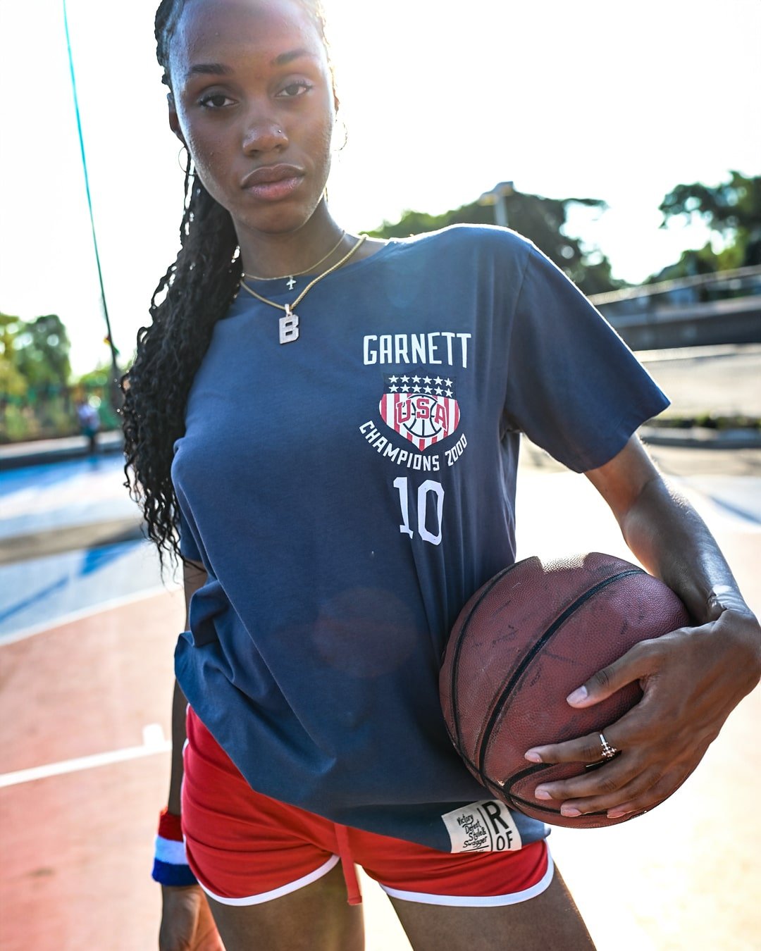 Kevin Garnett Games 2000 USA Navy Tee - Roots of Fight