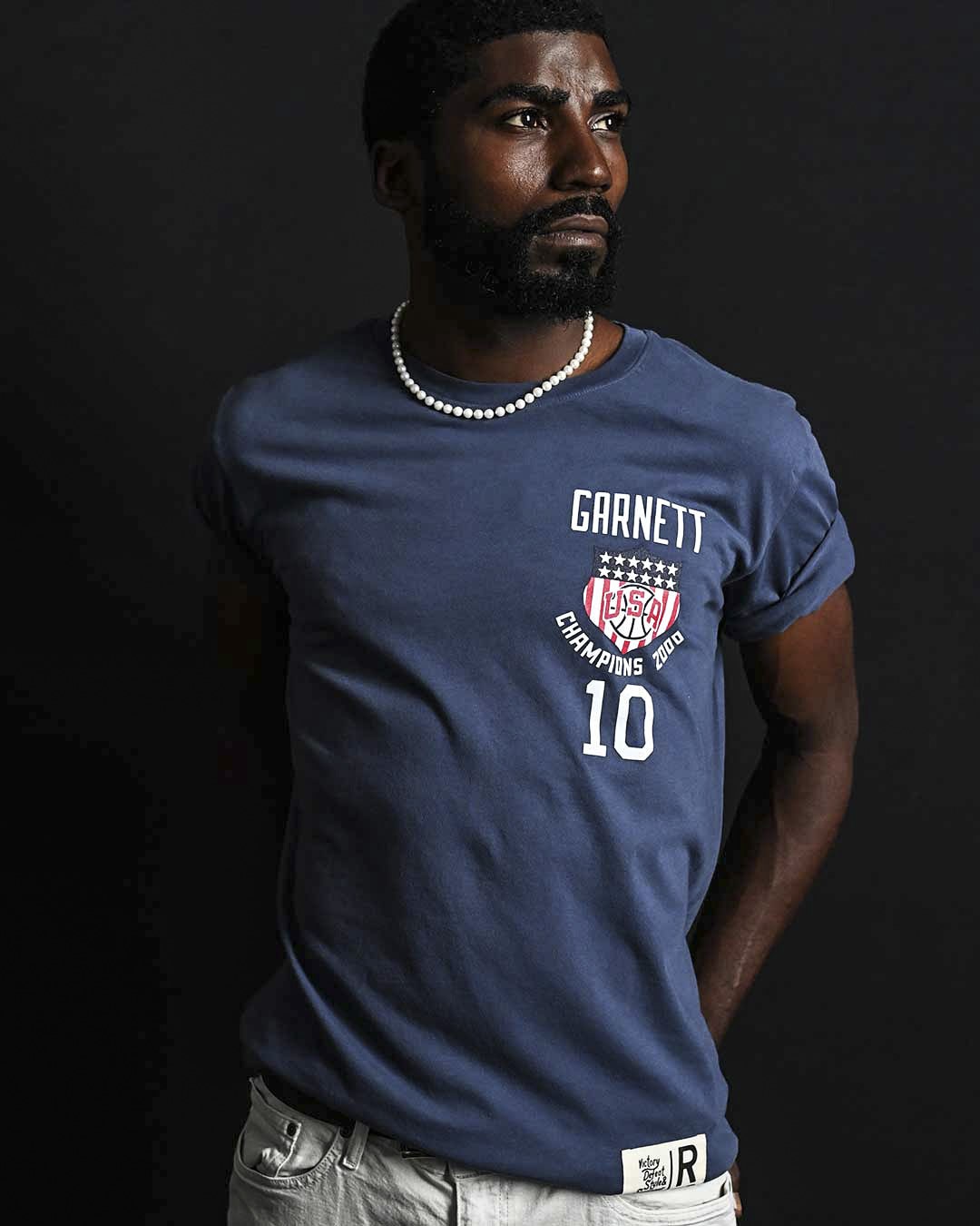Kevin Garnett Games 2000 USA Navy Tee - Roots of Fight