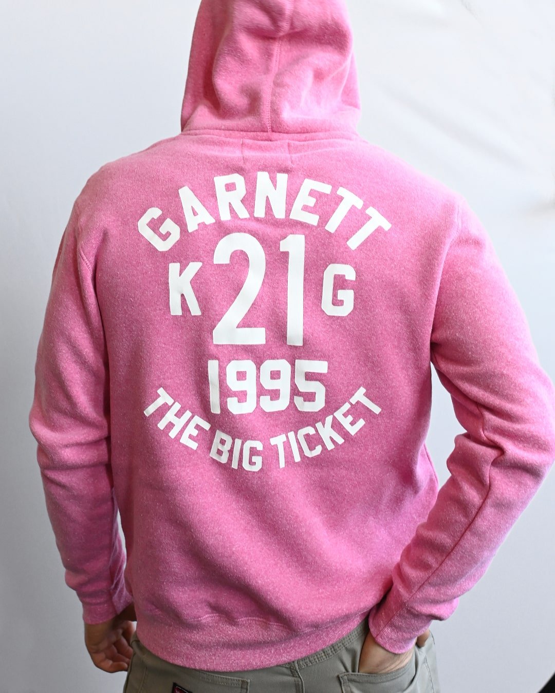 Kevin Garnett 'The Big Ticket' Pink PO Hoody - Roots of Fight