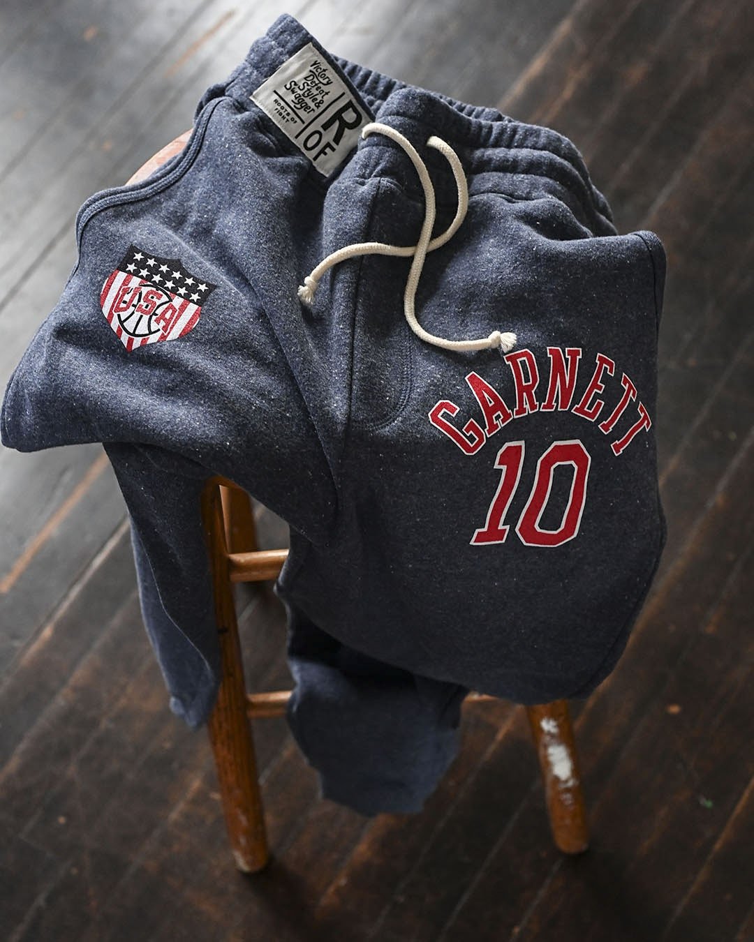 Kevin Garnett USA 2000 Champ Navy Sweatpants - Roots of Fight