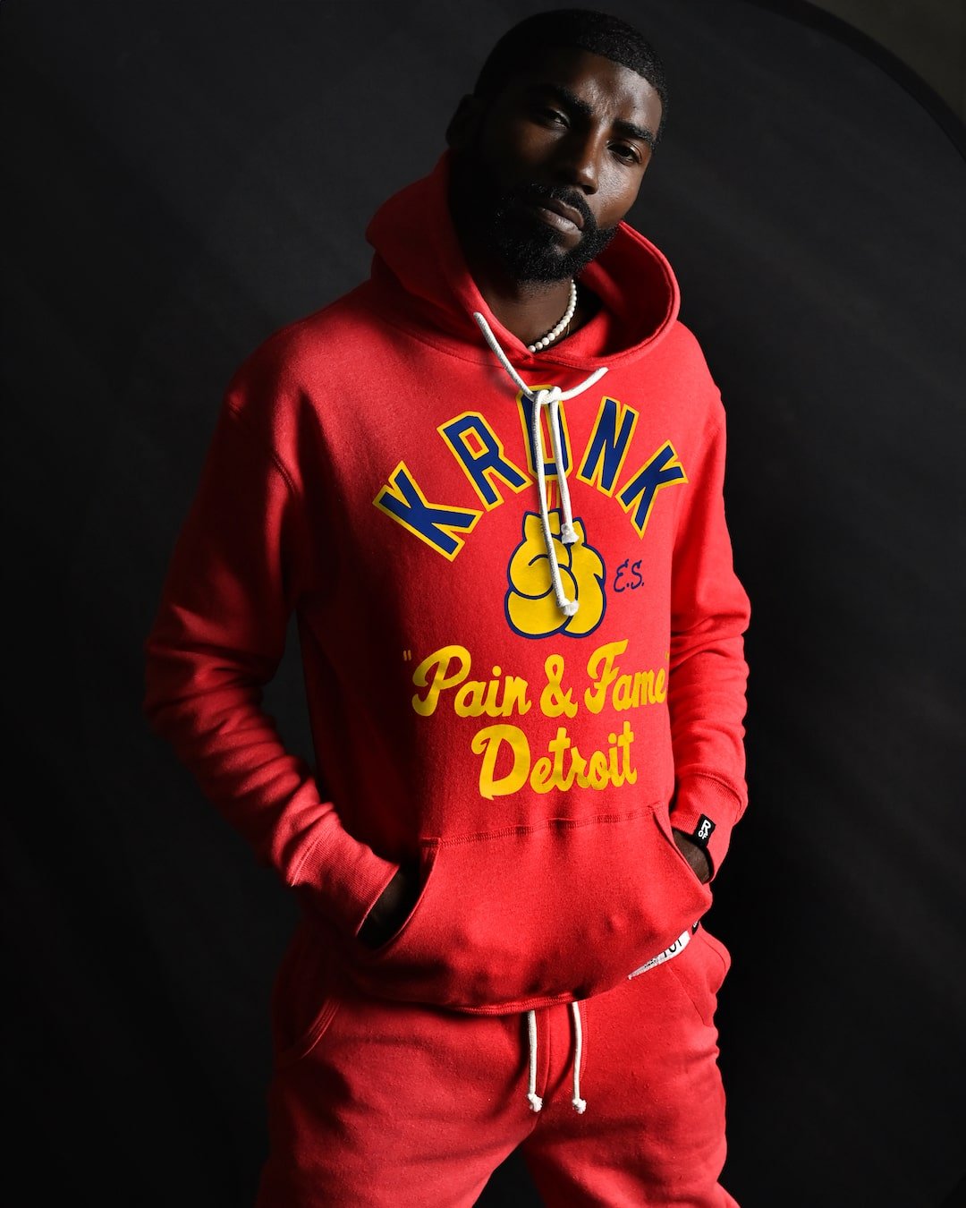 Kronk Pain &amp; Fame Red Hoody - Roots of Fight
