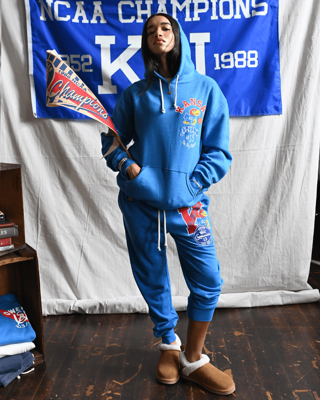 KU - Wilt Big Dipper 13 Blue PO Hoody - Roots of Fight