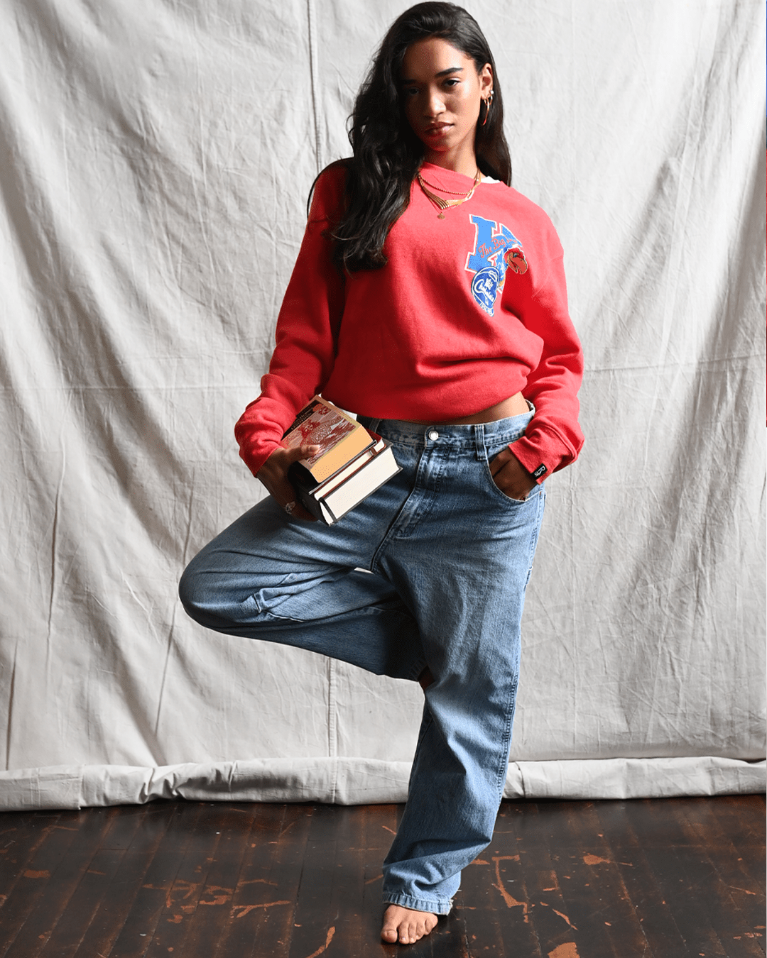 KU - Wilt Jayhawks 13 Red Sweatshirt - Roots of Fight
