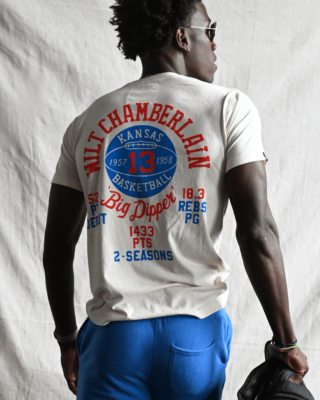 KU - Wilt Jayhawks Legacy White Tee - Roots of Fight