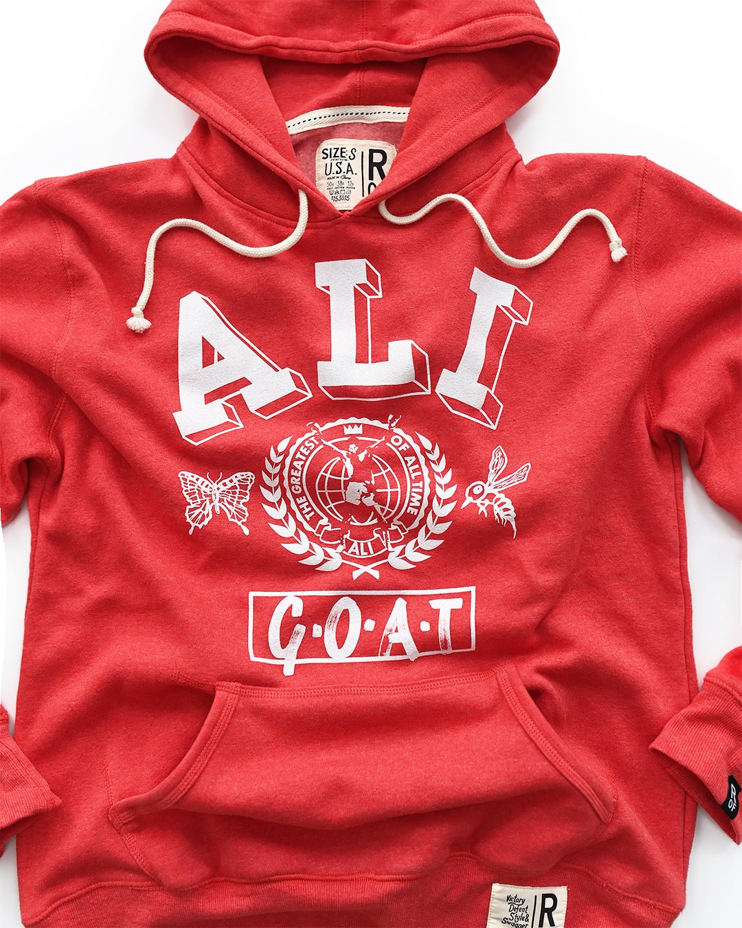 M. Ali Boxing GOAT Red PO Hoody - Roots of Fight