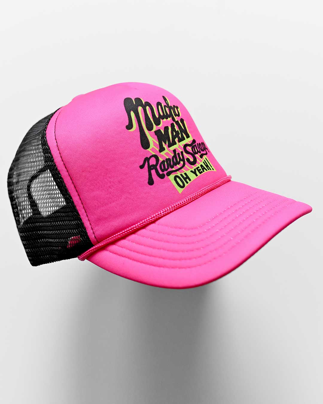 Macho Man Randy Savage Pink Trucker Hat - Roots of Fight