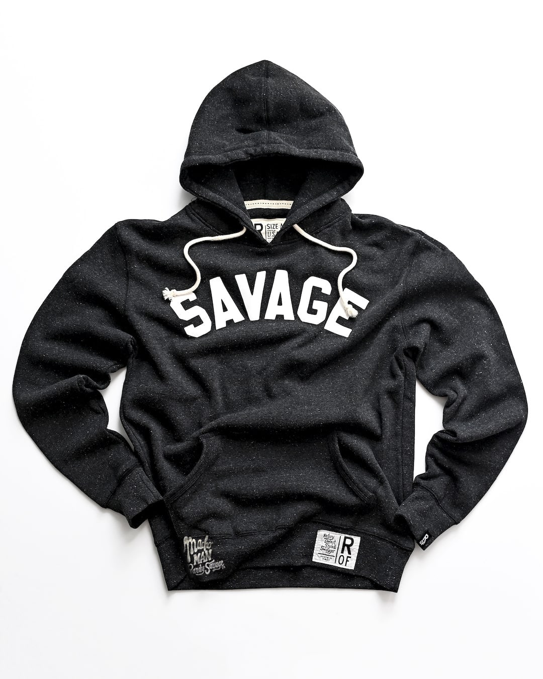 Macho Man &#39;Savage&#39; Black PO Hoody - Roots of Fight