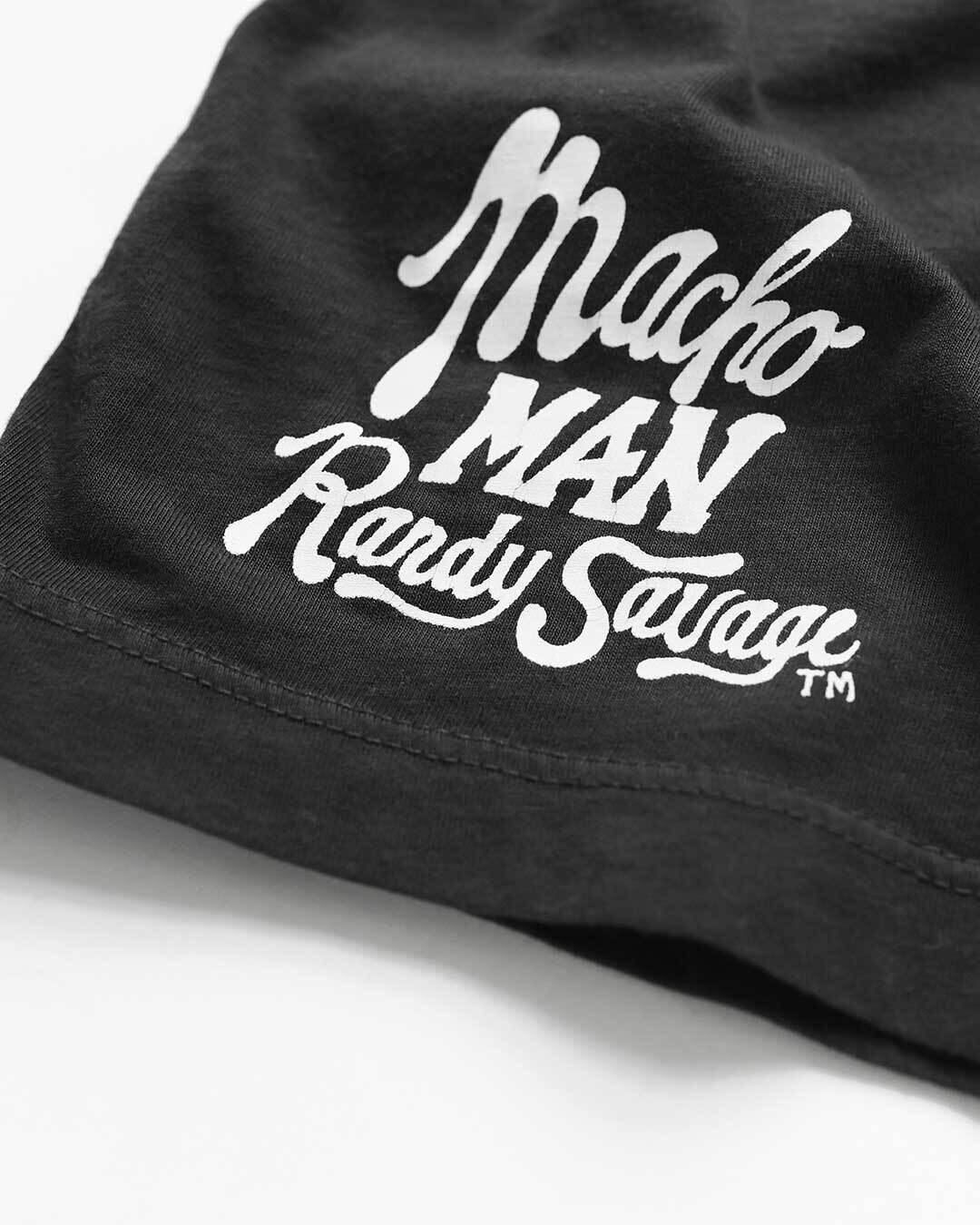 Macho Man &#39;Savage&#39; Black Tee - Roots of Fight