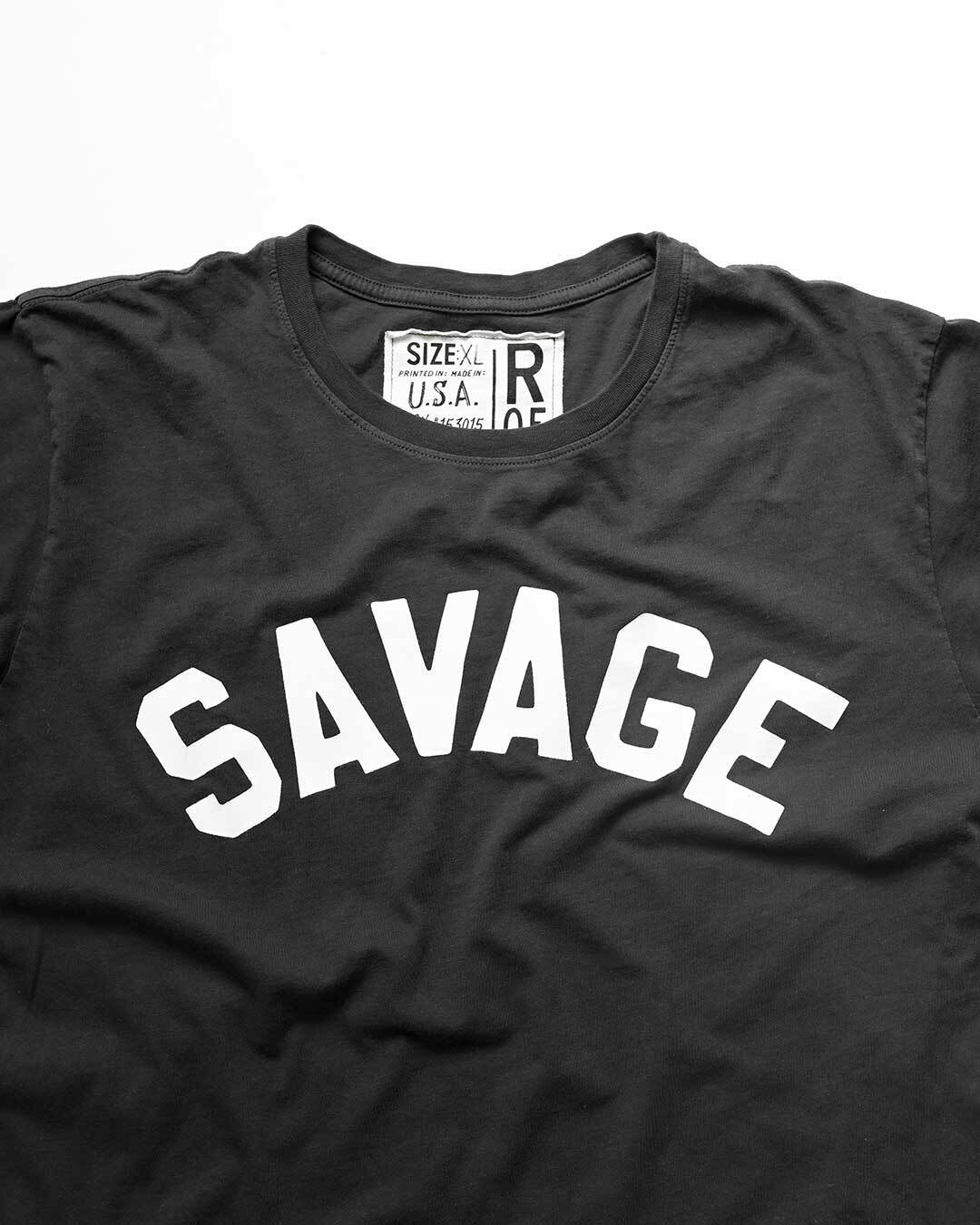 Macho Man &#39;Savage&#39; Black Tee - Roots of Fight