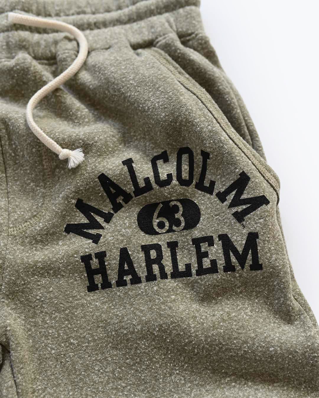 Malcolm X Harlem Olive Sweatpants - Roots of Fight
