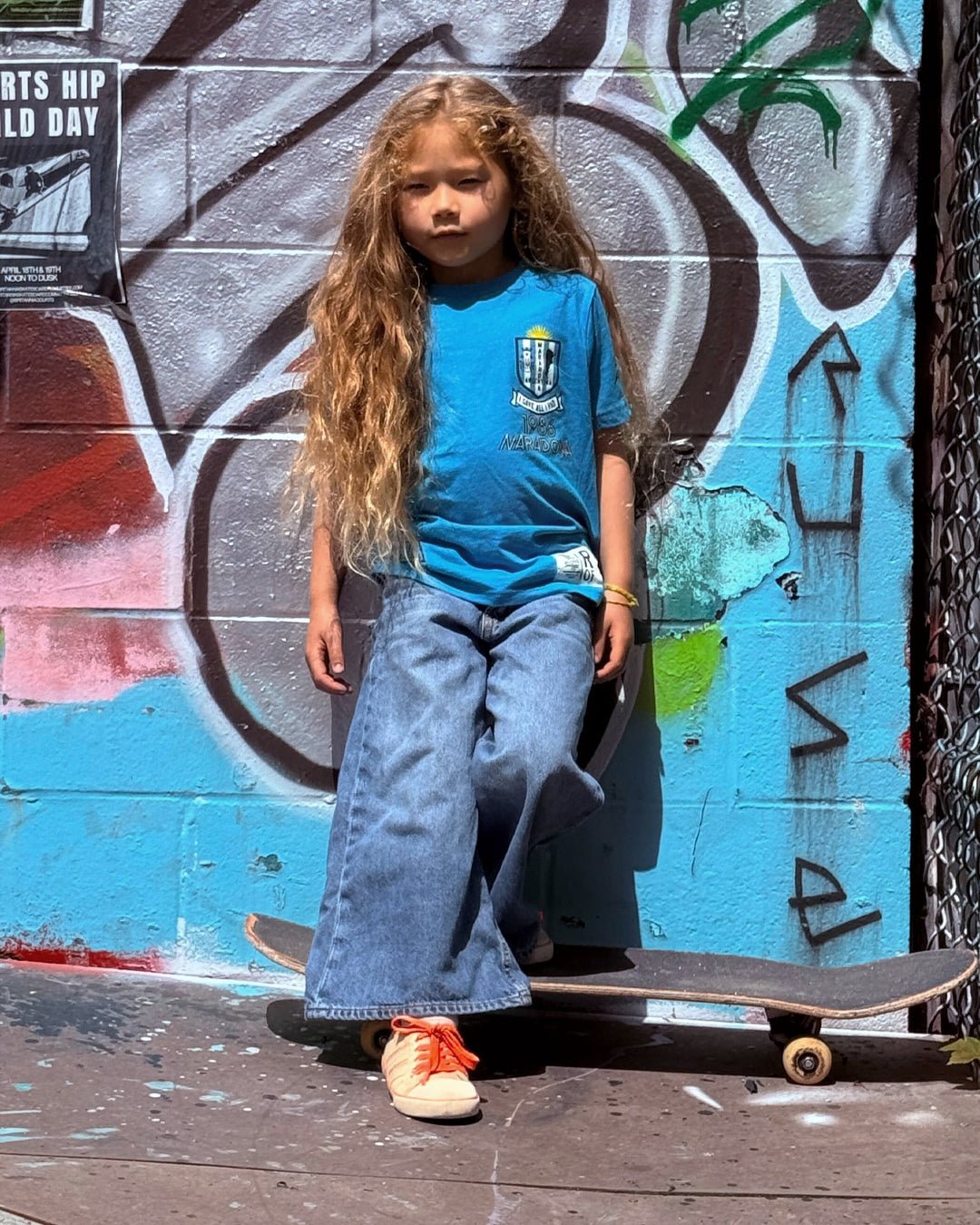 Maradona 10 Blue Kid's Tee - Roots of Fight