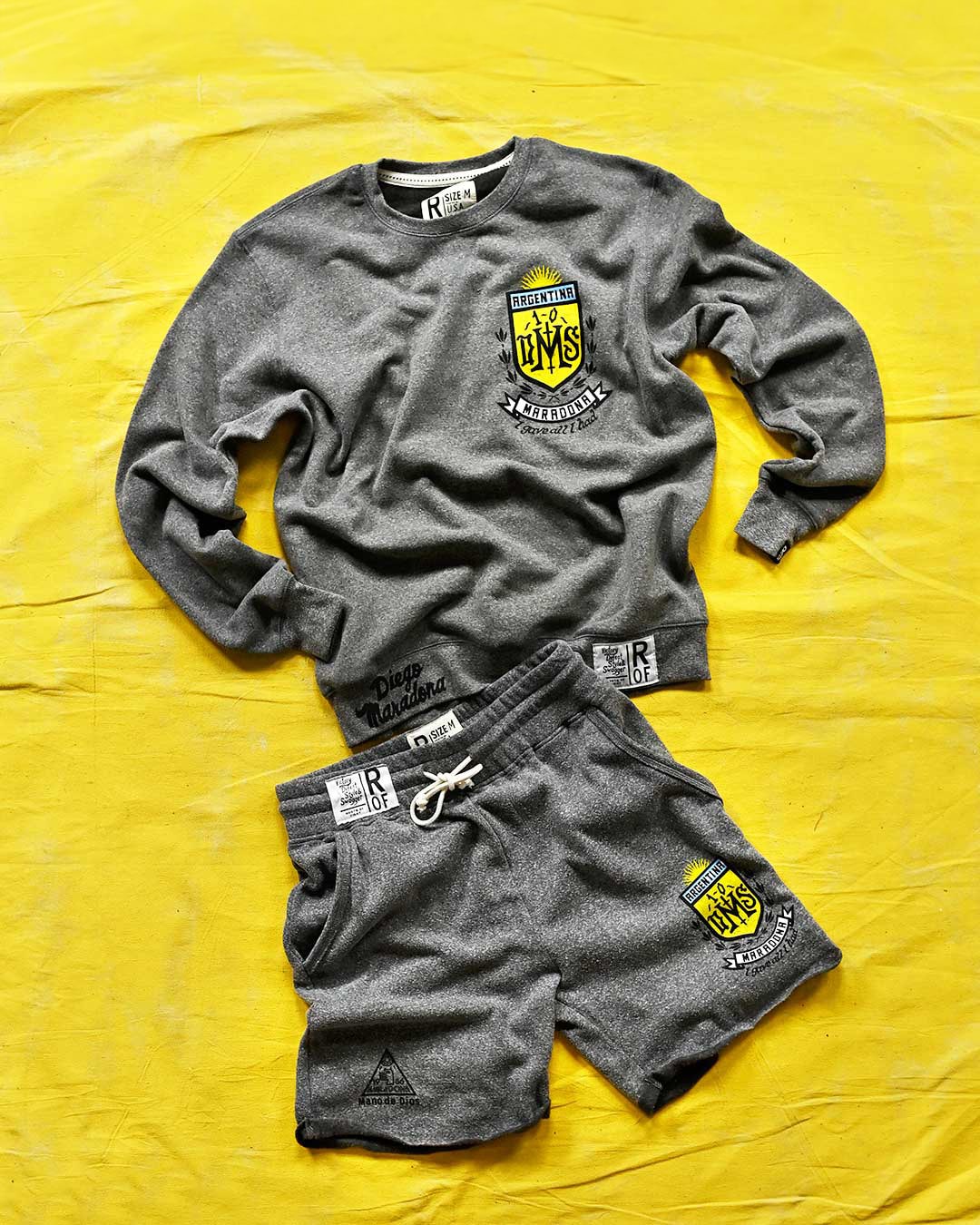 Maradona &#39;All I Have&#39; Grey Sweatshirt - Roots of Fight