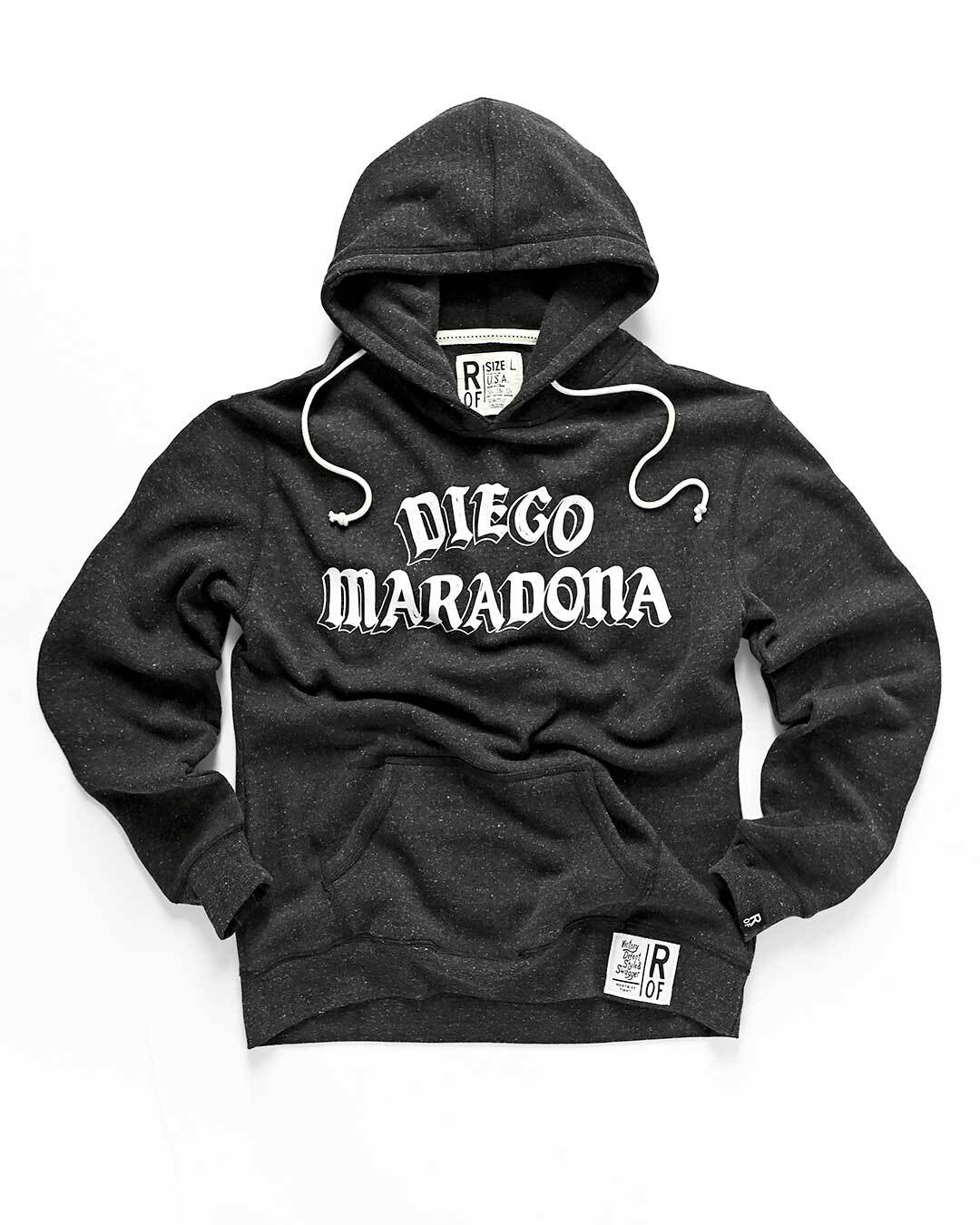 Maradona Dios De Futbol Black PO Hoody - Roots of Fight