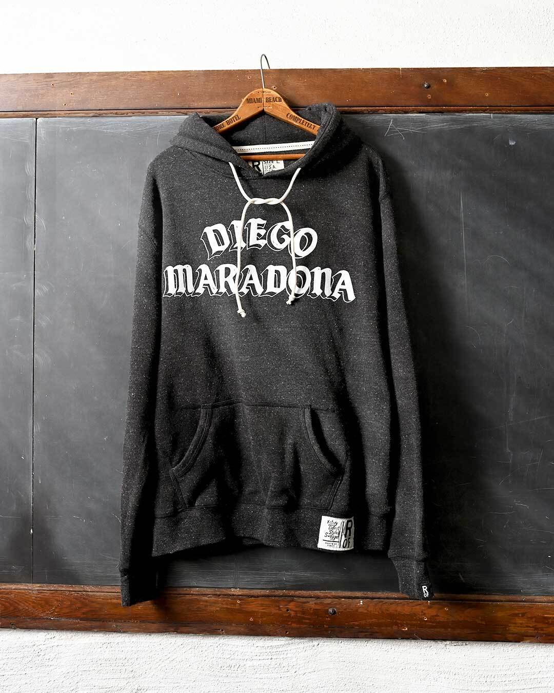 Maradona Dios De Futbol Black PO Hoody - Roots of Fight