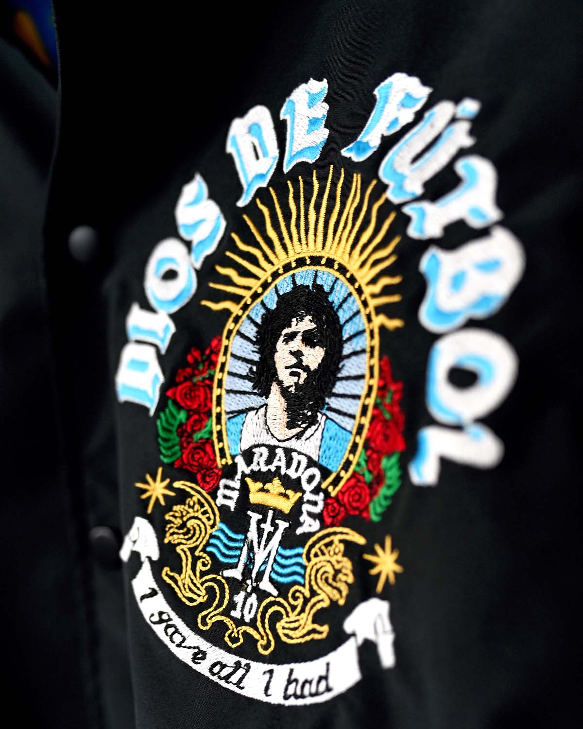 Maradona Dios De Futbol Stadium Jacket - Roots of Fight