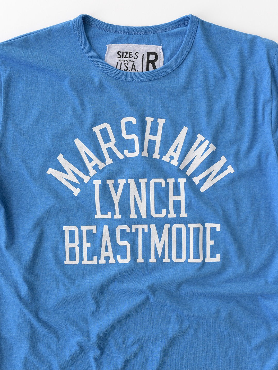 Marshawn Lynch Beastmode Blue Triblend Tee - Roots of Fight