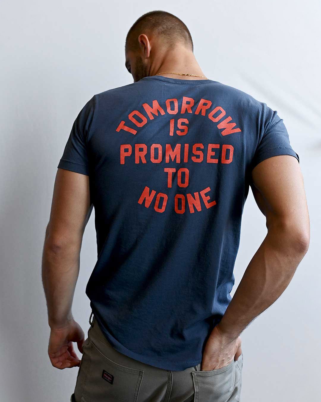 Payton &#39;Promised to No One&#39; Navy Tee - Roots of Fight