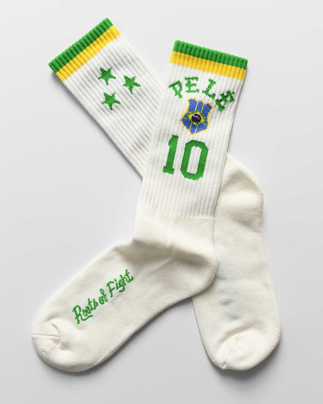 Pelé #10 Brasil Socks - Roots of Fight