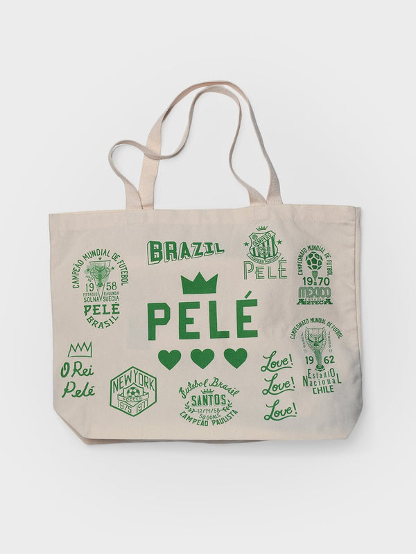 Pelé Legacy Of Love Ivory Tote Bag - Roots of Fight