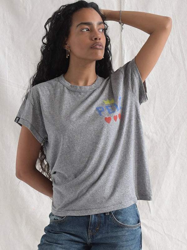 Pelé Love Women's Grey Tee - Roots of Fight