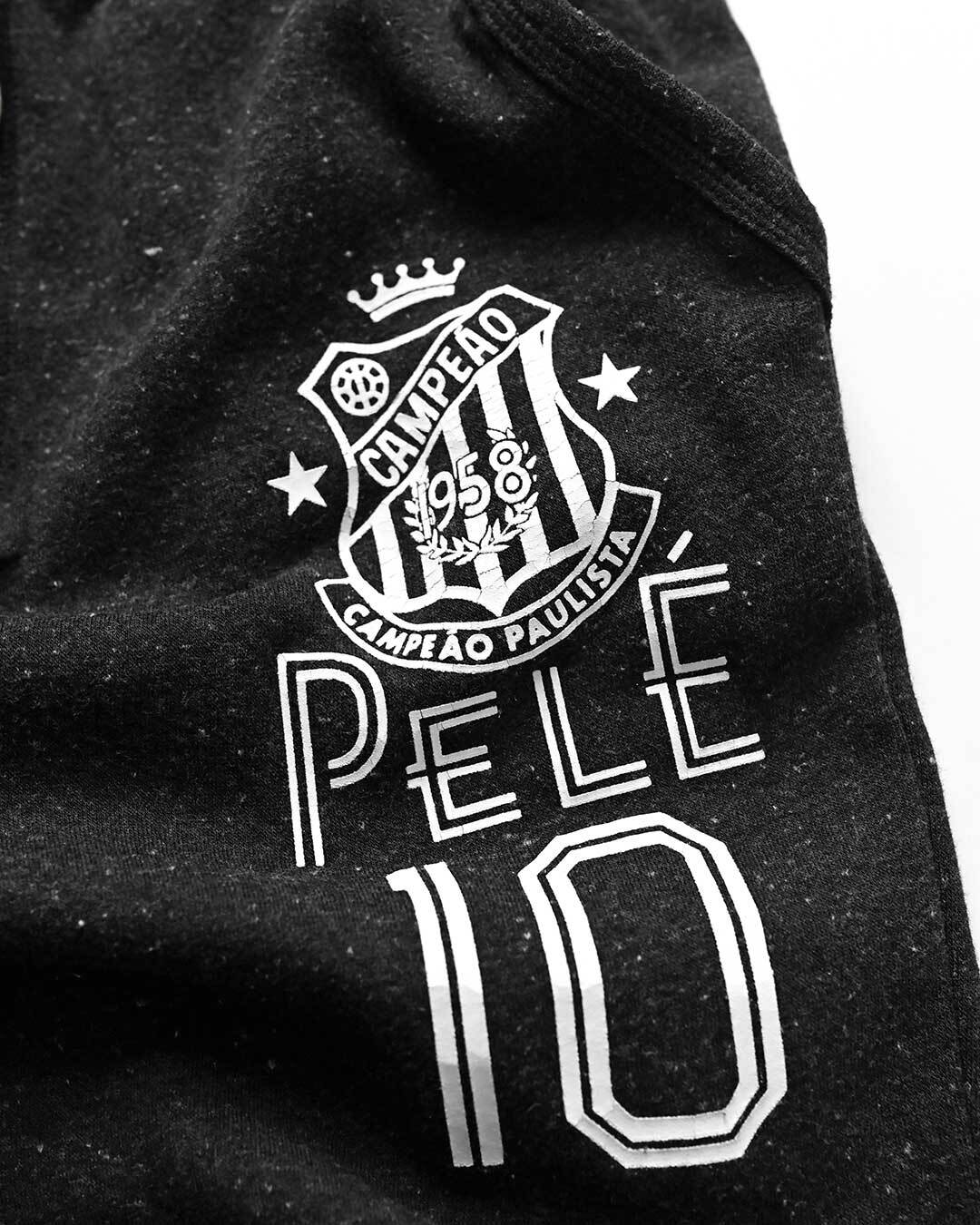 Pelé Santos Black Sweatpants - Roots of Fight