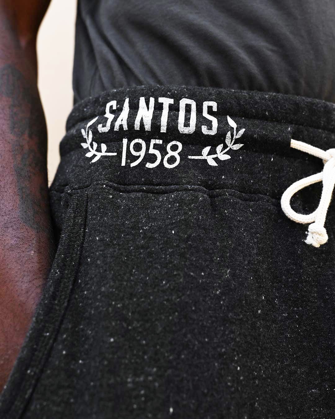 Pelé Santos Black Sweatpants - Roots of Fight