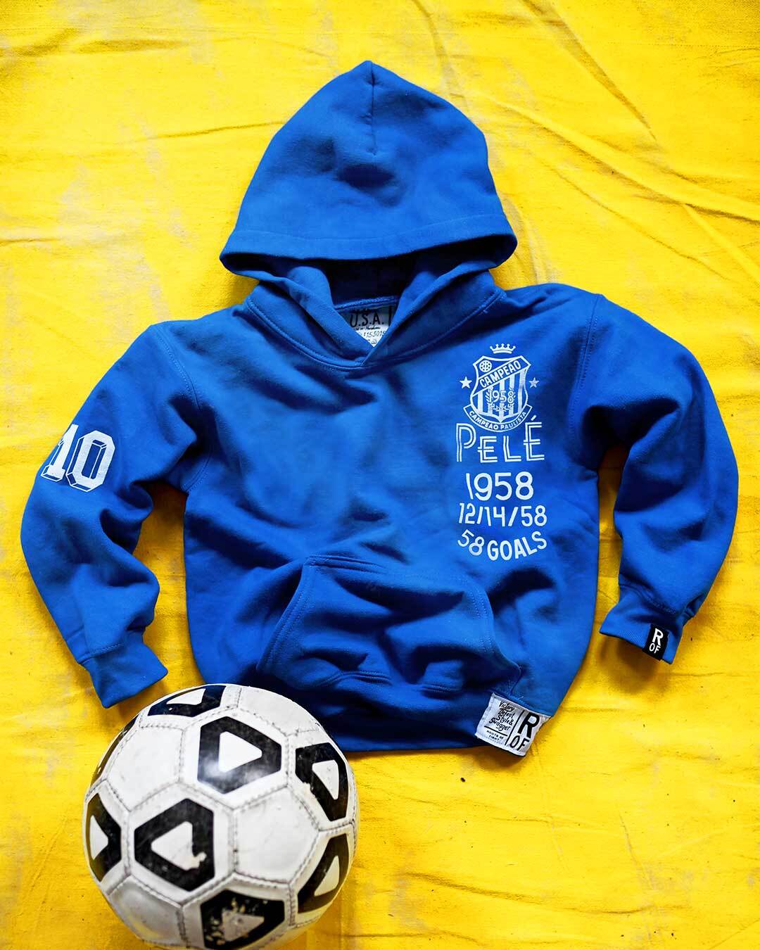 Pelé Santos Blue Kid's PO Hoody - Roots of Fight