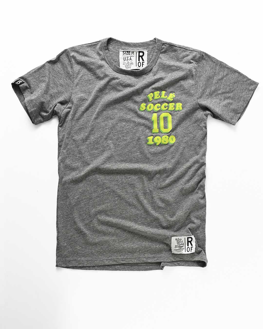 Pelé Soccer Grey Tee - Roots of Fight