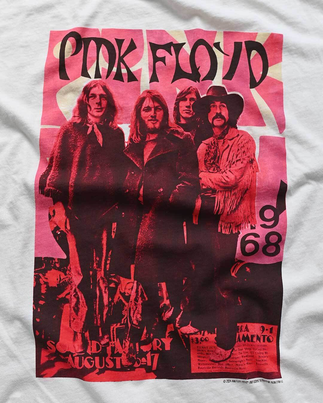 Pink Floyd 1968 White Photo Tee - Roots of Fight