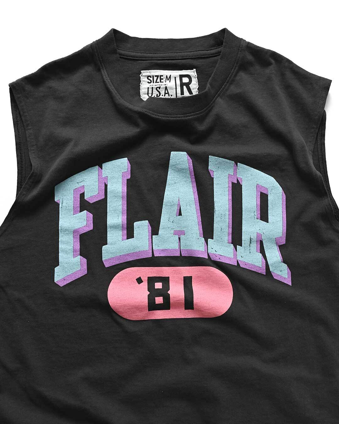 Ric Flair Retro Black Muscle Tee - Roots of Fight