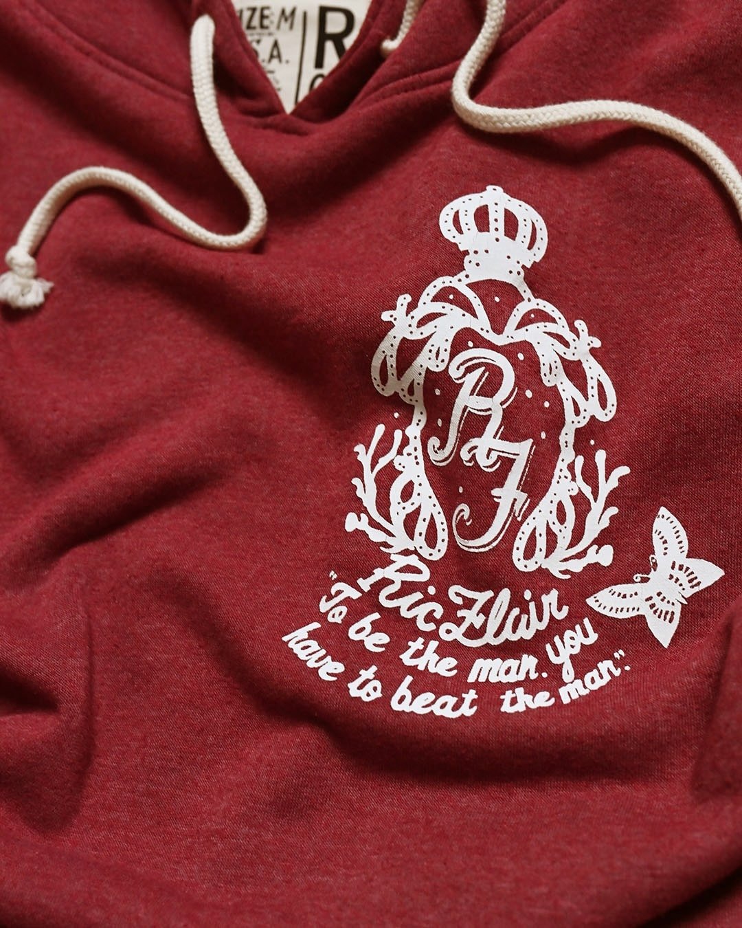 Ric Flair &#39;To Be The Man&#39; Cardinal PO Hoody - Roots of Fight