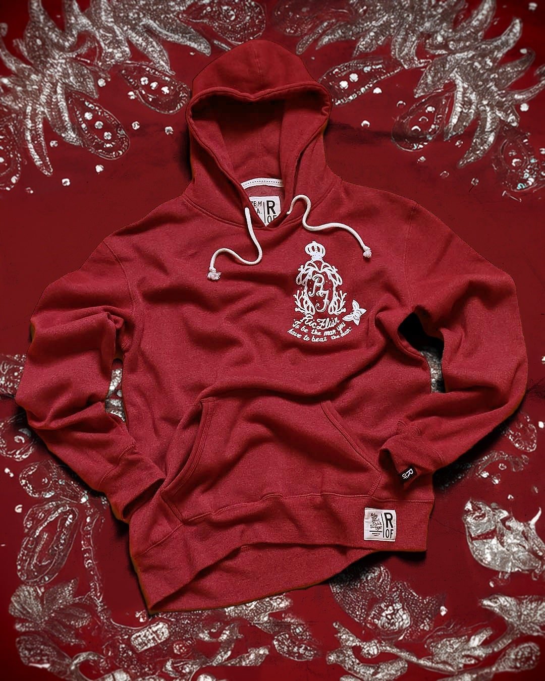 Ric Flair &#39;To Be The Man&#39; Cardinal PO Hoody - Roots of Fight