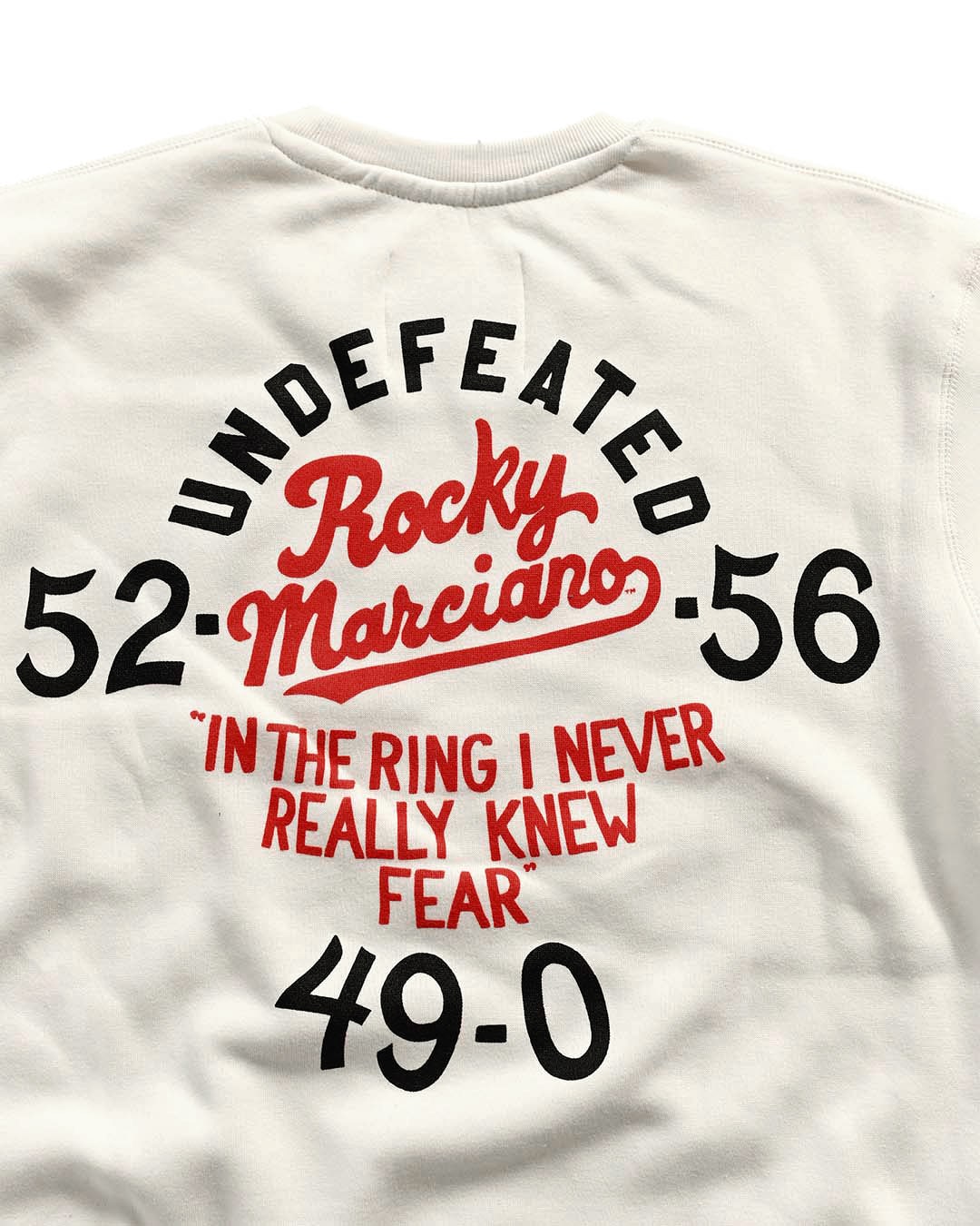 Rocky Marciano Undefeated Champ White Sweatshirt - Roots of Fight