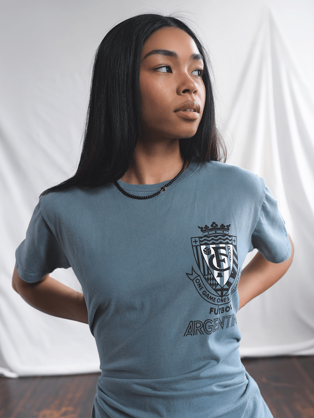 ROF - Argentina Fútbol One Language Blue Tee - Roots of Fight