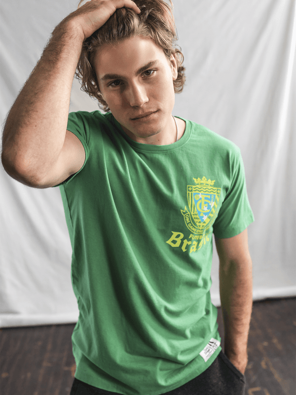ROF Brasil Futebol One Language Green Tee - Roots of Fight